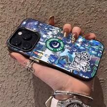 Diseño azul, verde y hockey de los Canucks. Este elegante estuche es compatible con Samsung, Apple, VIVO, OPPO, , Transsion, ,  y Honor. Fabricado en silicona TPU, ofrece protección contra golpes y caídas, además de una sensación superior. Es un regalo ideal para familiares, amigos y seres queridos, y una opción perfecta para San Valentín y Año Nuevo. - Negro - Ver 5
