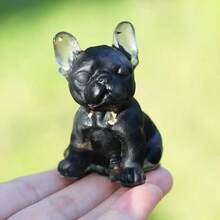 1pc Crystal French Bulldog Statue Decor - Resin Casting Crafted, Bulldog DIY Jewelry Decoration, Home, Yard, Aquarium Decor Stone, Garden Decor, Planter & Fish Tank Stone, Wishing Bottle Paint Stone, Christmas, Halloween, Pet Lover Exclusive, Best Holiday Gift - Crystal French Bulldog Statue Ornament - View 19