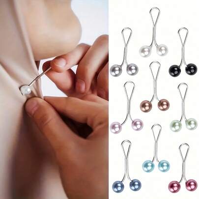 Headscarf Pins, Shawls, Scarves And Islamic Headscarf Accessories, Safety Pins And Buttons For Wedding Dress Decoration, Scarf Clips