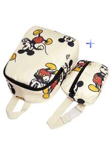 Disney  Mouse Print Transparent Fashion Travel Backpack, Portable - Multicolor - View 5