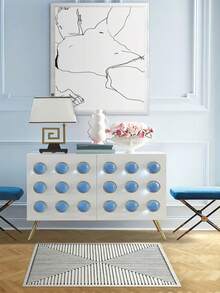 1pc Rug/Carpet/Area Rug/Bath Mat/Bath Rug/Door Mat/Runners/Runner Rug, Nordic Modern Creative - Abstract Geometric Rhombus Pattern Hallway Long Carpet, Bathroom, Kitchen, Entryway, Corridor, Bedside, Living Room, Bedroom Etc. + Soft Washable Rug, Home Decor - Multicolor - View 5