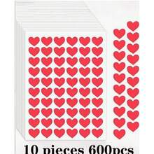 30 peças/60 peças Conjunto de Envelopes - Mini Envelopes, Adesivos de Coração, Pequenos Cartões do Dia dos Namorados, Pequenas Notas de Amor para Ele/Ela, Presente Fofo para Namorado(a) - Multicolorido - Visão 13