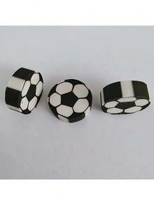 6pcs Football Shaped Erasers, Writing Supplies, Office & School Stationery, Perfect Back To School Gift - Multicolor - View 7