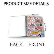 1 pieza Cuaderno personalizado con diseño divertido de la serie "Golden Girls" inspirado en el estilo vintage, tamaño A5, libreta de espiral, para oficina, uso doméstico, regalos de despedida, personas creativas, amigos - A5 - Ver 2