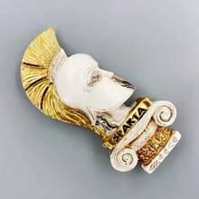 Hình dán tủ lạnh từ tính 3D in hình đầu chiến binh Sparta Hy Lạp, kích thước 4,13 inch, quà lưu niệm du lịch. - Một cỡ - Xem 7