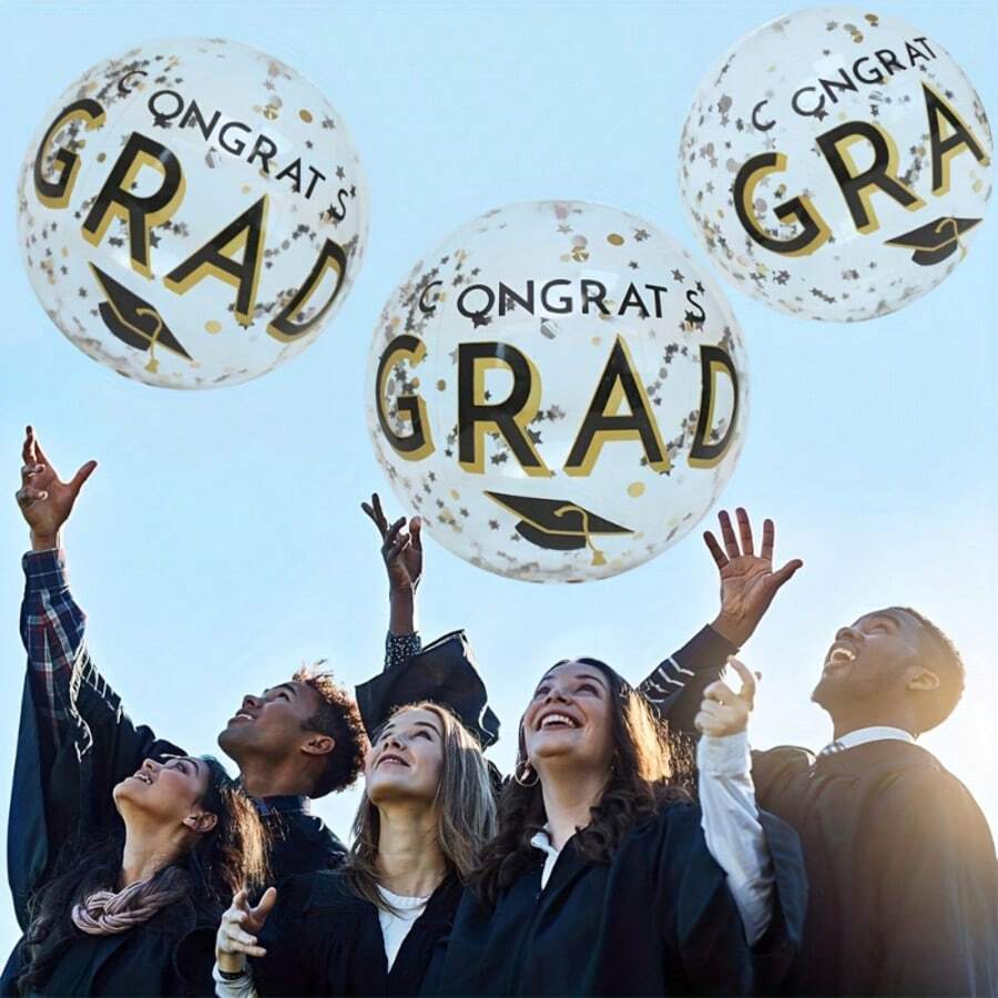 16/3/1 buah Bahan PVC Tebal Transparan Tinggi, Kedap Udara Kuat dan Tahan Lama; Tersedia berbagai spesifikasi 1, 3, dan 6, Cocok untuk Parade Wisuda, Hari Kemerdekaan, Tahun Baru, Hari St. Patrick, Hari Buruh, dan Dekorasi Perayaan Lainnya - MultiWarna - View 1