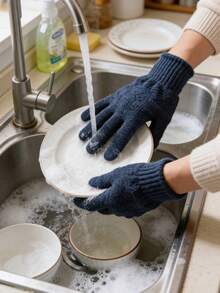 1/5/7 Pairs High-Quality Colorful Kitchen Dishwashing Gloves, Time-Saving & Effortless Cleaning, Anti-Slip , Multifunctional Gloves {Random Color - Multicolor - View 5