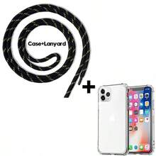 1个透明软壳，带气垫和可调节挂绳，防摔，解放双手，兼容 17/16 Pro Max/16 Plus/16 Pro、Pixel 9 Pro XL/Pixel 7 A/6 A、Note 11 Pro/13 Lite、Galaxy A56/A55 5G、Galaxy S24 FE/S24/S25/S25 Plus/S25/S26 Ultra/A17/A16/A36/A26以及其他安卓机型，自用或送礼皆宜。 - 無色 - 查看 2