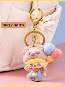 1个植绒树脂DIY手机挂件，毛茸茸的耳朵和生动的脸庞，粉色及多种颜色可选，耐用树脂材质，适用于背包、钥匙等，是送给女性和青少年的绝佳礼物（生日、情人节）——单吊坠配件，背包装饰，趣味设计，迷人吊坠，钥匙链装饰，青少年配饰，贴心礼物，可爱爱好者，包包挂饰，可伸缩挂绳，萌宠 - 彩色 - 查看 9