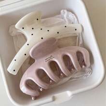 时尚简约镂空发夹 - 强力固定夹，轻松打造半丸子头和盘发造型，适合日常佩戴和休闲场合。 - 彩色 - 查看 1