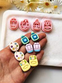 Art Studio Theme Polymer Clay Cutter Set, DIY Tools For Handmade Earrings & Jewelry Charms - TH219 - View 3