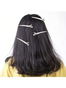 1/10/30/60/100pcs Professional Women Salon Hair Clips, 5.5cm Curling Metal Hair Clips, Root Volumizing Clips, DIY Tools, Hair Accessories - Silver - View 9