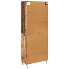 vidaXL Highboard mit Schubladen 2 pcs Altholz Holzwerkstoff - Gelb - Übersicht 10