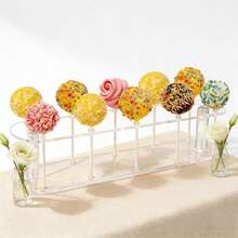 2PCS Clear Acrylic Rectangular Cookie Display Stand Multi-Functional Dessert Tray For Home Wedding Birthday Party Countertop Sturdy - Clear - View 6