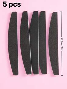 5/10/20/25pcs Set Natural Nail Files - 100/180 Grit Sandpaper Nail Files, Professional Nail Files And Buffing Blocks Set - Professional Gel Nail Files, Black Nail Buffers Nail File Set - Multicolor - View 23