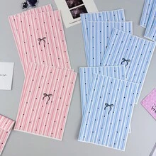 200 piezas de bolsas de regalo de 4.7x6.7 pulgadas para empaquetar regalos, que incluyen bolsas de regalo a rayas azules y rosas, bolsas de papel pequeñas para accesorios, bolsas de papel con estampado de lazos y puntos, bolsas de regalo gruesas y bolsas de papel de regalo decorativas para DIY, adecuadas para regalos de vacaciones, bodas, cumpleaños, fiestas y empaques de bolsas de regalo. - Multicolor - Ver 4