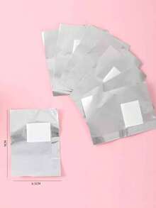 100pcs Aluminum Foil Nail Polish Remover Pads Nails Nails Supplies Nail Stuff - Multicolor - View 4