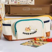 1个可爱卡通狗图案大容量8格高品质学生铅笔盒，文具收纳包，儿童返校礼物 - 莓果小狗 - 查看 16