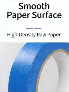 2pcs Blue Masking Tape, High Adhesive, Spray Paint Protection, Residue-Free, Durable - 2 Blue - View 3