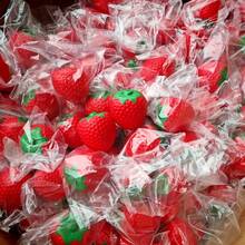 Slow Rebound Strawberry Toy, Realistic Strawberry Scented Cartoon Squeeze Stress Relief Toy - Multicolor - View 3