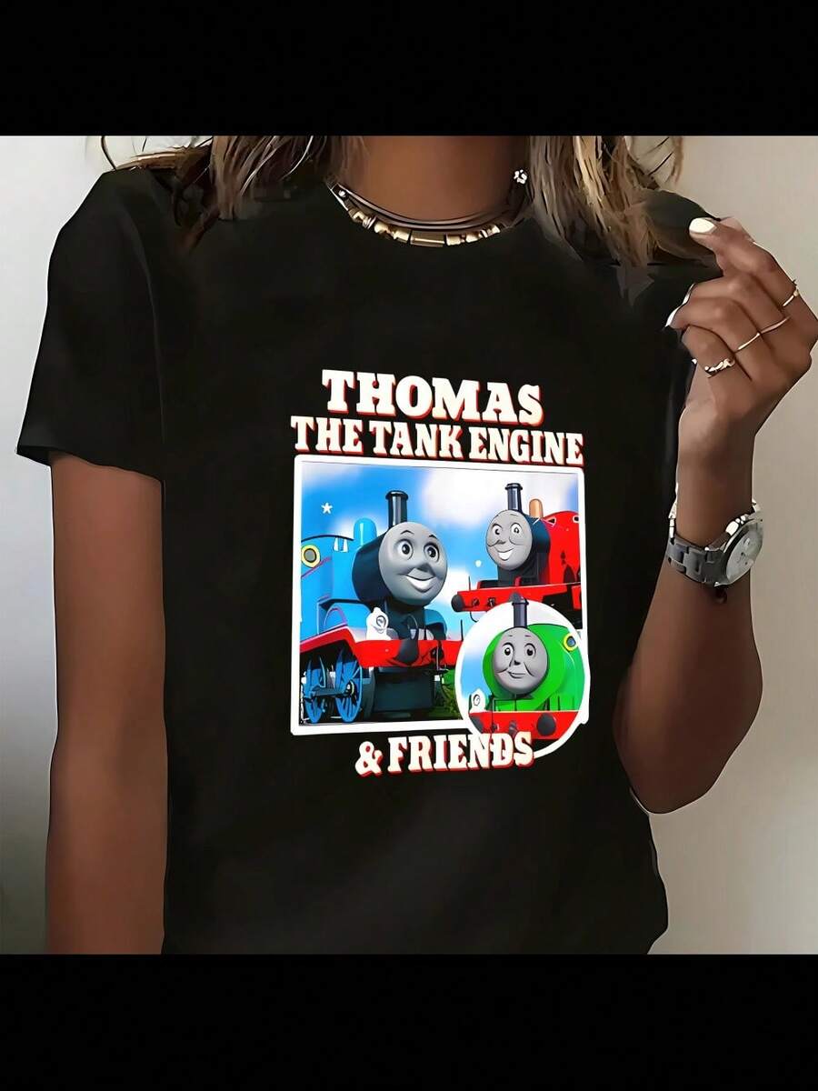 Thomas & Friends - Vintage Thomas The Tank Engine & Friends T-Shirt_3736_t2 - 黑色 - 查看 1