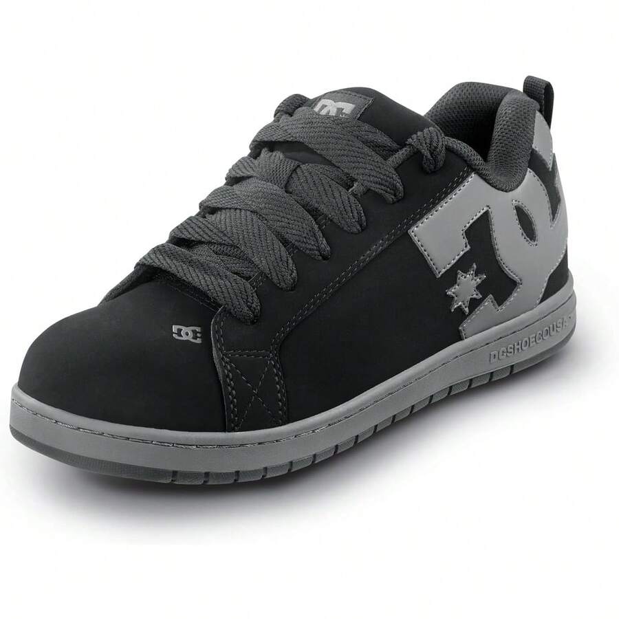 DC Work Men's Court Graffik Work Black And Gray Composite Toe Shoe - 1 - 查看 1