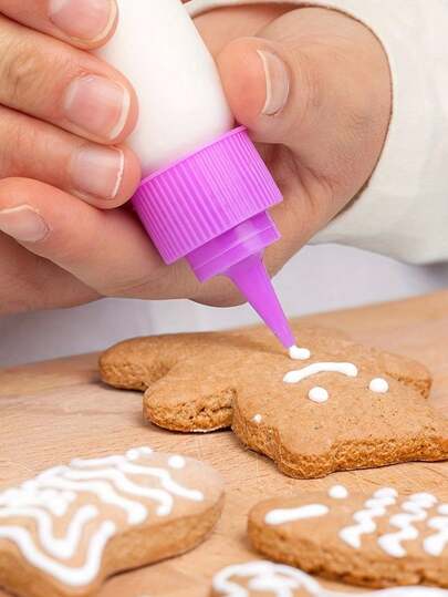 6-Piece Set Of 30ml Easy-Squeeze Paint Bottles - Random Color, Convenient And Easy To Use, Suitable For Cake Making, Art Painting, Baking Shop Accessories, Student Paint Bottles, And Home Kitchen Storage Containers. [Random Color]