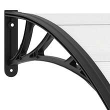 vidaXL 240x75 cm PC Vordach schwarz und transparent - A - Voir 6