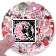 60 PCS Y2K Series Stickers Deluxe Collection | High-Aesthetic Stickers | Multi-Scene Adhesive: Compatible With Computers, Laptop, Tablet, Skateboards, Luggage, Guitars, Helmets, Insulated Cups, Journal Collage, Gift Wrapping Stickers, Art & Crafts - Random Style - View 2