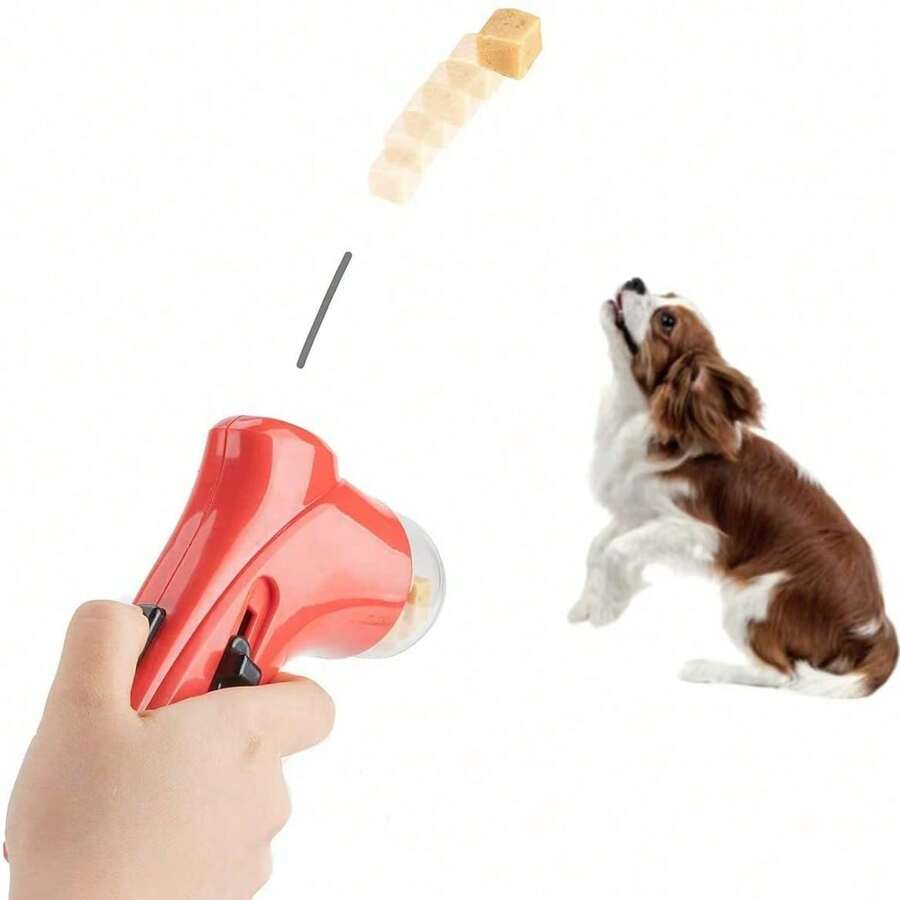Lanzador de premios para mascotas, dispensador de golosinas para perros, herramienta de recompensa para entrenamiento de mascotas, juguete interactivo de rompecabezas para exteriores - Multicolor - Ver 1