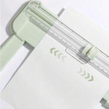 1PC Portable A5/A6 Paper Cutter Trimmer, Uncharged Manual Cutting Tool Made With Durable Plastic, School, Home, And Office Use - one-size - View 8