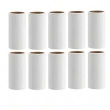 1/10 con lăn loại bỏ xơ vải - Lý tưởng cho đồ nội thất, quần áo | Máy làm sạch lông chó & mèo, 300/600 tờ con lăn cotton siêu dính thay thế - Bàn chải lông thú cưng - Bao gồm 1 tay cầm và 10 tờ giấy thay thế, Con lăn cotton thảm, Công cụ loại bỏ lông thú cưng di động cho quần áo, bộ đồ giường, Đồ nội thất phòng khách, Phòng ngủ, Thảm ô tô, Ghế ô tô, Chi tiết nội thất ô tô - Tay cầm của Mỹ - Xem 12
