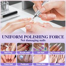 1pc Ceramic Nail Drill Bit Replacement Head, Nail Polish Remover, Buffing Head, Manicure Tool - Multicolor - View 2