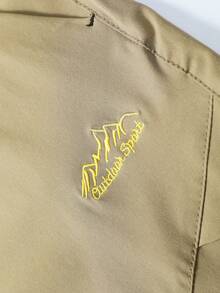 秋冬新款男士户外速干裤，可拆卸两件式徒步登山裤，防风防水运动裤 - 卡其色 - 查看 5