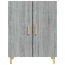 vidaXL Sideboard Grau Sonoma 70x34x90 cm Holzwerkstoff - Grau - Übersicht 3