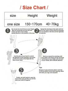 1 Pair 30D Core Spun Sheer Thigh High Socks, Women Elastic See Through Minimalist Over The Knee Socks - 黑色 - 查看 5