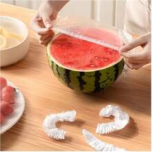 50/100/200/400 Pcs Disposable Bowl Lids, Elastic Rim Disposable Food Covers, Flexible Storage Packaging For Containers, Plastic Lids For Household Disposable Food Bags - Multicolor - View 7