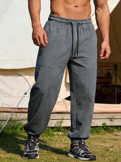 男士休闲抽绳口袋裤，适合徒步、骑行和户外活动，是送给男友的绝佳礼物，春夏款