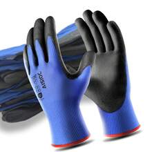 JOISIV PU Coated Work Gloves, Non-Slip Durable Gloves, Lightweight Breathable Knit, Suitable For Construction, Industrial, Warehousing, Gardening, Home Repair, Assembly And General Tasks, Unisex - 16 PCS - View 1