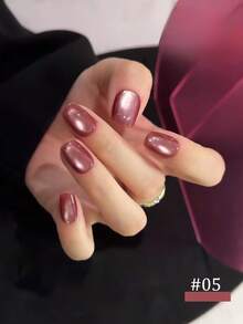 12毫升情人节高密度金红粉棕玻璃珠猫眼凝胶指甲油 2026 秋冬春季美甲美拉德琥珀凝胶美白百搭当季流行美甲艺术美甲沙龙居家DIY美甲用品 - 彩色 - 查看 23