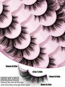 20 Pairs 3D Thick False Eyelashes | Natural & Dramatic Mixed Styles | Reusable, Lightweight & Beginner-Friendly | Suitable For Daily, Party, Date & All Occasions | High-Value Eyelash Makeup Set - fox eye lashes - View 3