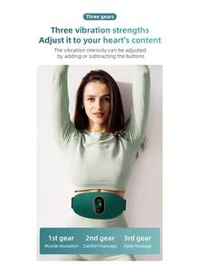 1 حزام تدليك للخصر، معدات لياقة بدنية مسخنة، قابلة للشحن، بوظيفة اهتزاز، لتشكيل البطن، جهاز تدليك متعدد الوظائف للخصر. للتخسيس، تخفيف التعب، إزالة الدهون، تشكيل الجسم، مناسب للرجال والنساء. - متعدد الألوان - مشاهدة 7