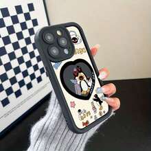 おしゃれな白い文字プリントのスマートフォンケースは、日常使用いにぴったりです。 - ブラック - チェックする 13