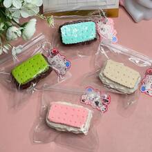 1个苏打饼干造型挤压玩具 - 解压玩具 - 挤压玩具 - 软玩具 - 捏捏乐玩具 - 指尖玩具 - 史迪奇玩具 - 旅行玩具 - 课堂指尖玩具 - 迷你洗澡玩具 - 圣诞文具减压球，生日礼物，完美礼物，复活节礼物，圣诞节礼物，万圣节礼物，平安夜礼物 - 彩色 - 查看 4