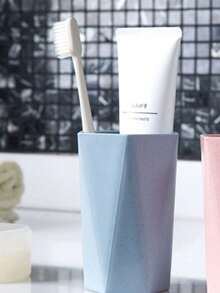 1 Set Minimalist Travel Toothbrush Cup, Couples Rinsing Cup, Children Toothbrush Cup, Portable Household Toothbrush Cup - Multicolor - View 8