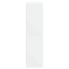 vidaXL Highboard mit Türen Weiß 68x37x142 cm Holzwerkstoff - Weiss - Übersicht 8
