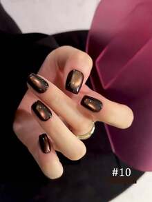 12毫升情人节高密度金红粉棕玻璃珠猫眼凝胶指甲油 2026 秋冬春季美甲美拉德琥珀凝胶美白百搭当季流行美甲艺术美甲沙龙居家DIY美甲用品 - 彩色 - 查看 17