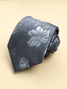 1pc Black Floral Print Casual Streetwear Daily Party Gift Unisex T-Shirt - Multicolor - View 11