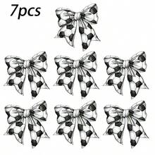 1pc Soccer Bowknot Iron-On Transfer Decal - DIY Heat Press Sticker For T-Shirts, Jeans, Backpacks | Washable Polyester Patch - R0023-8 Football Bow Tie 1pcs - View 5