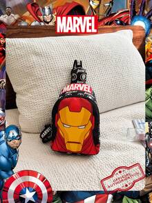 1 Túi đeo chéo chính hãng Marvel/Họa tiết Người Sắt, Túi đeo chéo thường ngày cho bé trai, Túi đeo ngực nhẹ có dây đeo điều chỉnh được, Ví đựng tiền xu hoạt hình, Lý tưởng cho bé trai, người hâm mộ trẻ tuổi, học sinh, Hoàn hảo cho việc đi học hàng ngày, vui chơi ngoài trời, tham quan công viên giải trí, các chuyến đi nghỉ mát, Tiện lợi để đựng đồ ăn nhẹ. - Nhiều màu - Xem 16